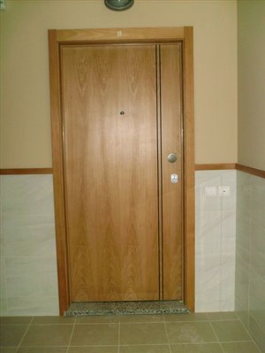 Porta blindada dois frisos pretos